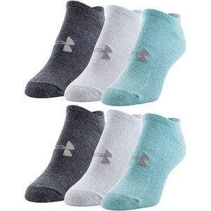 Under Armour 6 Pack Essential Cotton No Show Sock